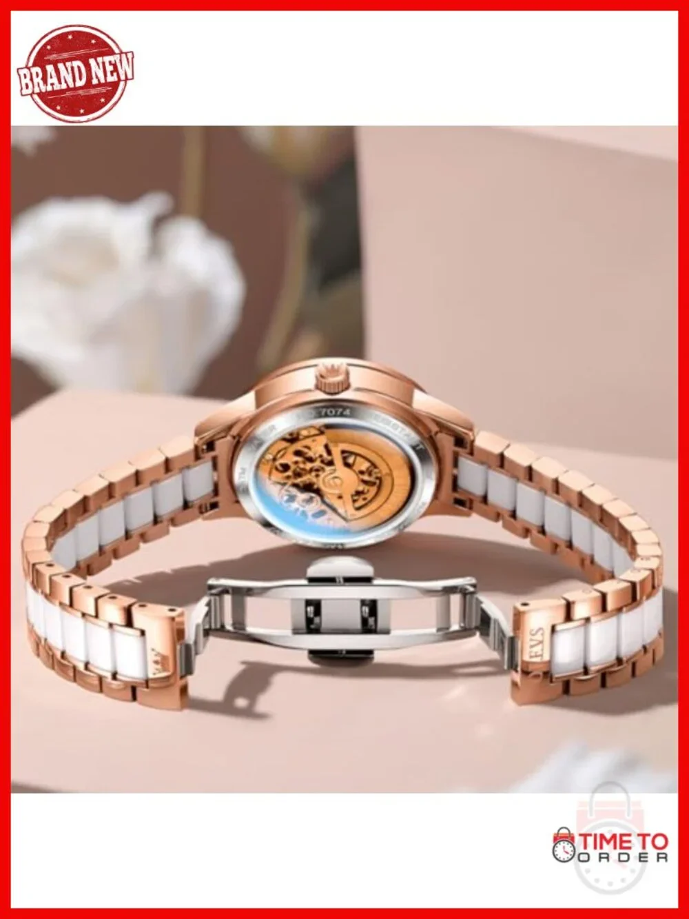 Automatic Self Winding Dress Watch Ceramic Strap